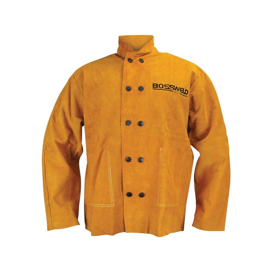 Bossweld Leather Welders Jacket - X Large - Leather - Durable Protection - Auzzistore