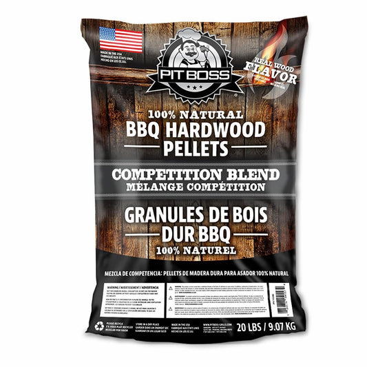 Pit Boss Hardwood BBQ Pellets - Competition Blend - 9kg - Natural Flavours - Auzzistore