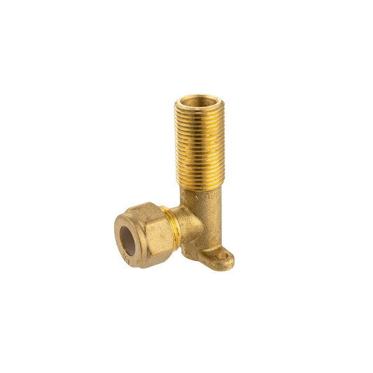 Brasshards Brass Male Lugged Compression Elbow 15c x 15mi x 70mm - Lead-Free - Corrosion-Resistant - Auzzistore
