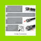 Antsig F59 Crimp Connector RG6 Cable Heavy Gauge - 5mm x 21mm - Reliable Coaxial Connection