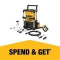 DeWALT 2 x 18V XR Pressure Washer Skin Only - Cordless - 1600 PSI - 6m Hose