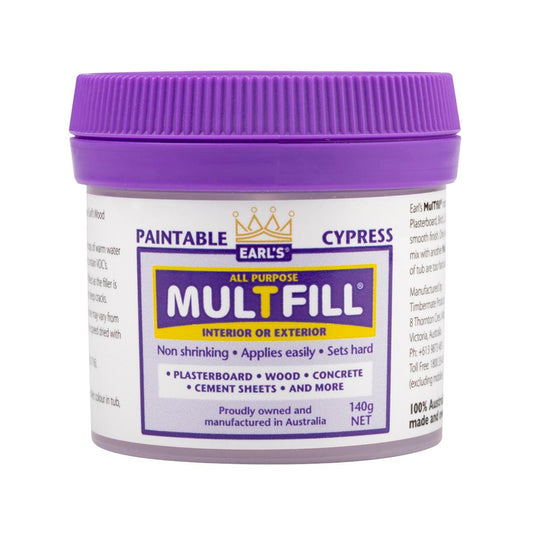 Earl S Cypress Multfill Ready to Use Filler 140g - Fine Filler for Various Surfaces - Auzzistore