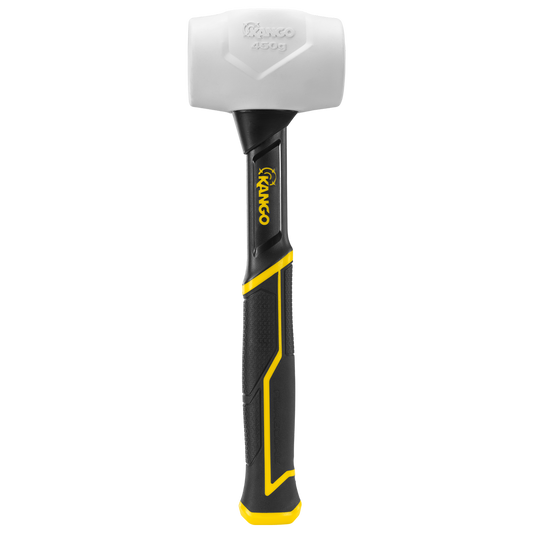 Kango 450g White Rubber Mallet - High-Density Rubber - Durable Design - Auzzistore