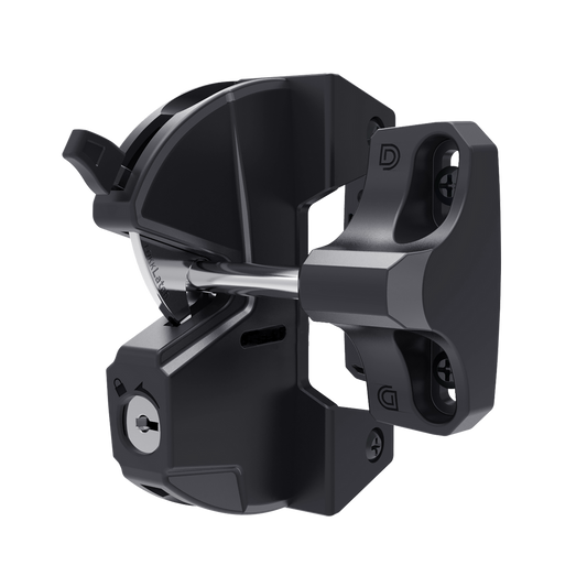 Lokklatch General Purpose Gate Latch - Key Lockable - 150mm x 240mm - Black - Auzzistore