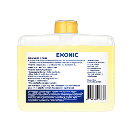 Exonic Dishwasher Cleaner - 250ml - Removes Limescale & Odours - Yellow – view 2