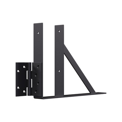 Peak Products 1500mm Black Matte Heavy-Duty Steel Fence Gate Assembly Bracket Kit - To Suit 750mm Gates