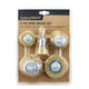 Craftright 5 Piece Wire Brush Set - Brass Steel - Durable Cleaning Tools