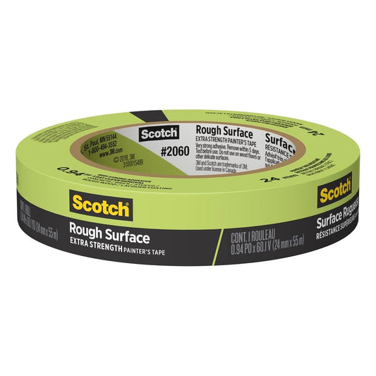 Scotch Rough Surface Painter Tape - 24mm x 55m - Extra Strength - Green