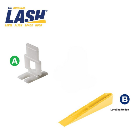 QEP Lash Tile Levelling Wedge 300 Pack - 8mm x 65mm - Eliminates Uneven Surfaces – view 2 - Auzzistore