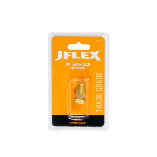 Jflex 1/4" Drain Cock Compressor - Solid Brass - Tool-Free Operation - 15mm x 28mm – view 2 - Auzzistore
