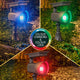 Luxzone 35cm LED Solar Spot Light - 120 Lumens - Aluminium - Grey - Outdoor