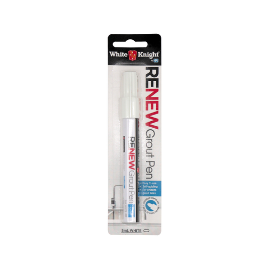 White Knight Grout Pen - 5ml White - Enamel Paint - Easy To Use