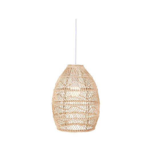 Brilliant Anji Rattan Pendant Light - 26cm - DIY Installation - Coastal Style