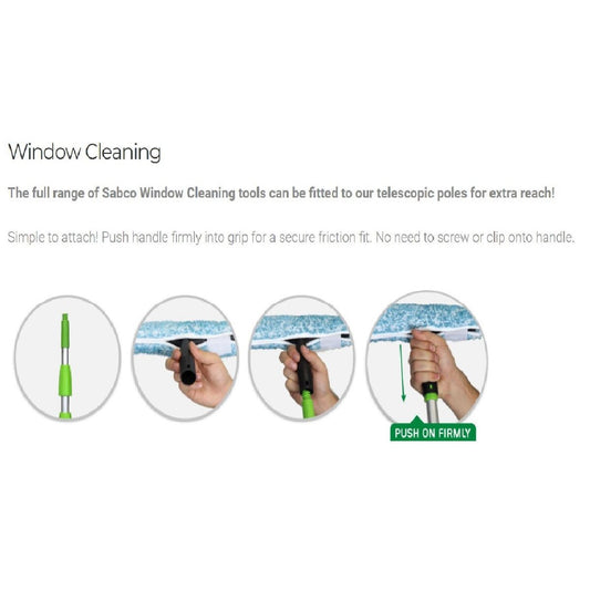 Sabco Professional Window Washer 25cm Microfibre Cotton Streak-Free – view 2