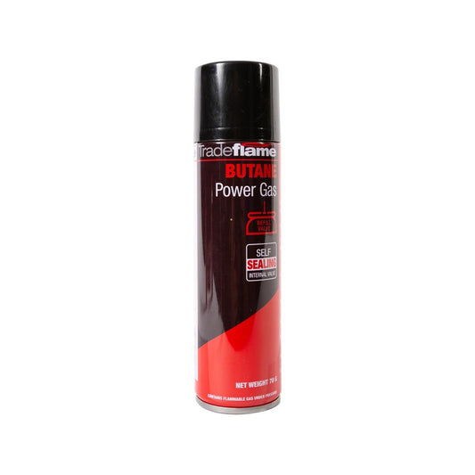 Tradeflame 70g Butane Gas Cartridge Refill Valve - High Temperature Fuel - Auzzistore