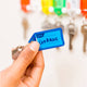 Taskmaster Key Tag - 56 x 29 x 6mm - Durable - Easy Labelling - Key Ring