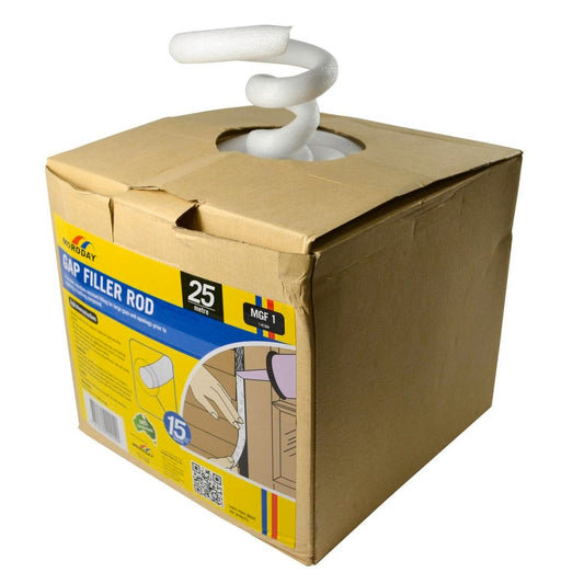 Moroday Gap Filler Rod 15mm x 25m Closed Cell Polyethylene Flexible