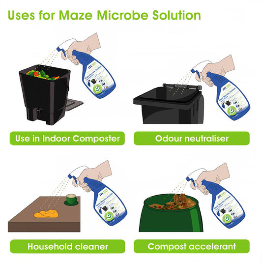 Maze Liquid Bokashi - 500ml - Plastic - Composting & Deodorizing – view 2 - Auzzistore