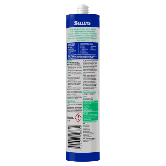 Selleys No Mould Resistant Silicone Sealant 290ml - White - 290ml – view 2 - Auzzistore