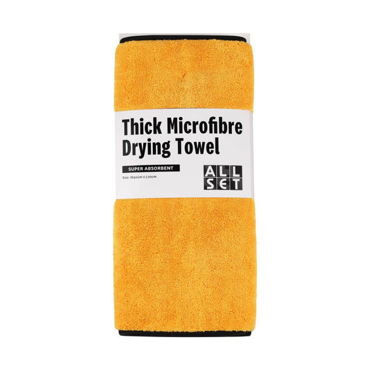 All Set Microfiber Drying Towel - 70 x 40cm - Orange - 1200gsm Absorbent