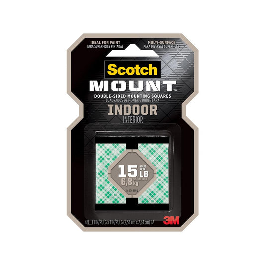 Scotch Indoor Double-Sided Mounting Squares 54x54cm Foam Strong Bond