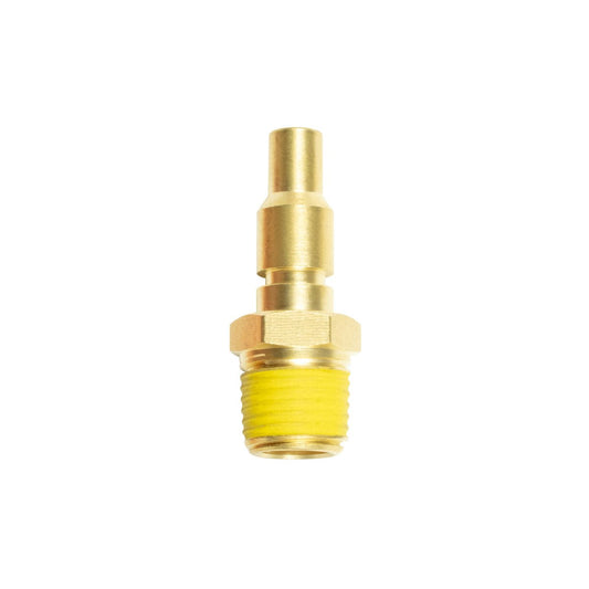 Jflex 1/4 BSP Male Adaptor - Brass - Suits Jamec Twin Button - 14mm - Auzzistore