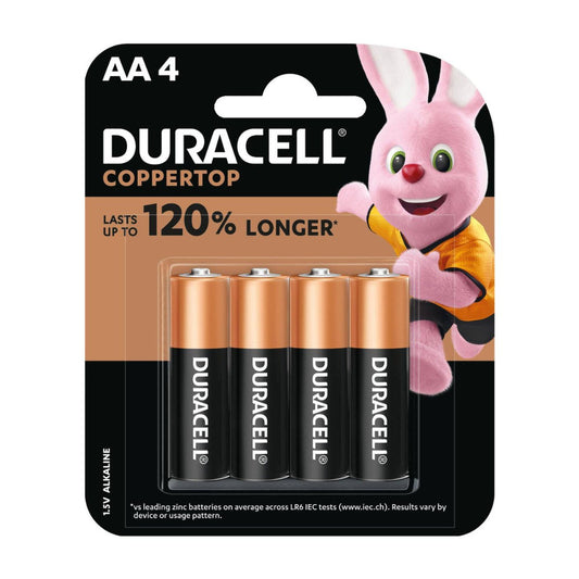 Duracell Coppertop Batteries - AA - Alkaline - Long Lasting Power
