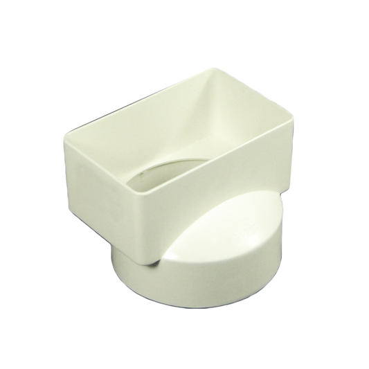 Icon Plastics Downpipe Adaptor - 100 x 65mm to 90mm - PVC - Durable - Auzzistore