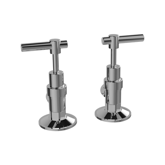 Ezyfix Chrome Modern Lever Washing Machine Taps 3 4 Turn Durable Design