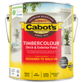 Cabot S Timbercolour Deck Paint 4L White UV Resistant Water Based