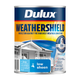 Dulux Weathershield Low Sheen Exterior Paint 1L - Blue - 110mm x 137mm x 110mm