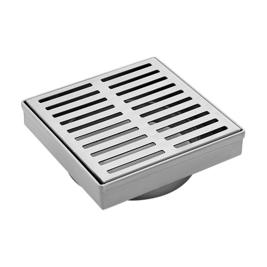 Mondella 100mm Concerto Stainless Steel Square Floor Grate - Modern Design - Removable Grate - Affordable Luxury - Auzzistore