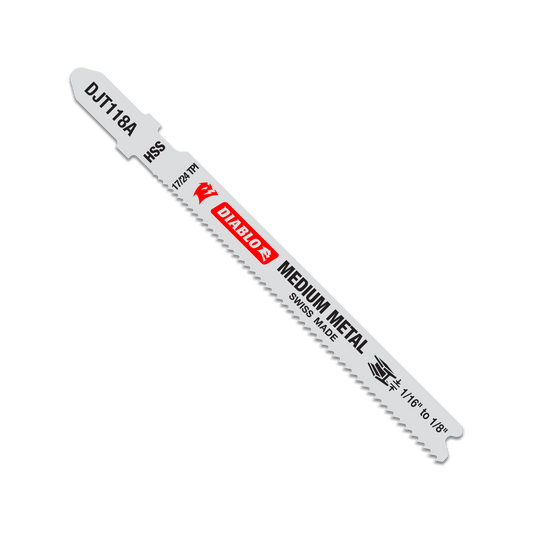 Diablo 92mm High Speed Steel Jig Saw Blade - Medium Metal - 5 Pack - Durable Cutting – view 2 - Auzzistore