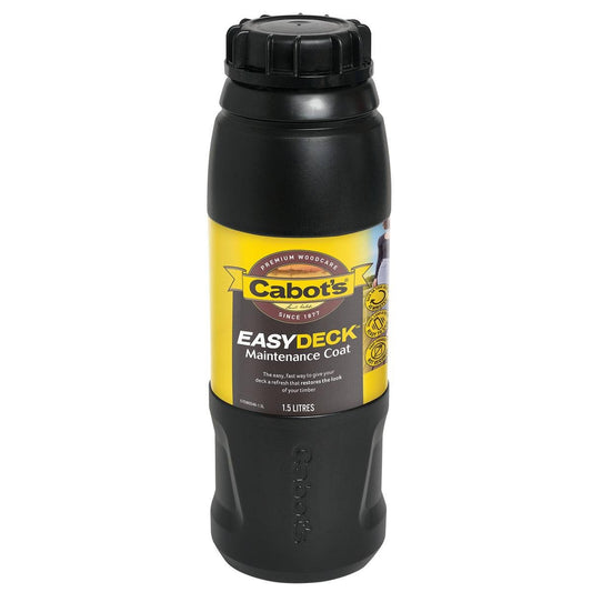 Cabot S Easydeck Maintenance Coat - 1.5L - Water-Based - Fast-Drying - Auzzistore