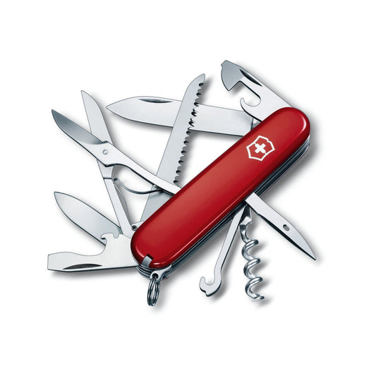 Victorinox Huntsman Pocket Knife - 15 Functions - 60mm Blade - Red - Auzzistore