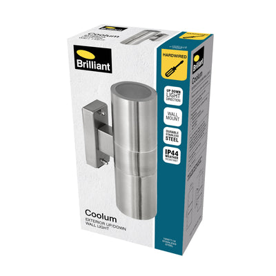 Brilliant Up Down Exterior Wall Light - 304 Stainless Steel - IP44 Rated