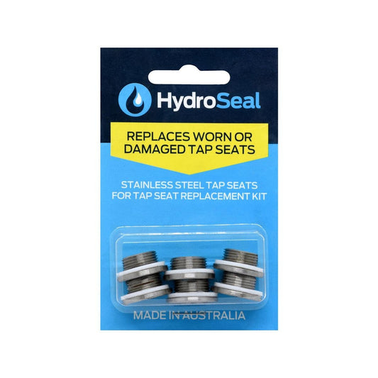 HydroSeal Stainless Steel Tap Seats and Washers 6 Pack Durable Repair - Auzzistore