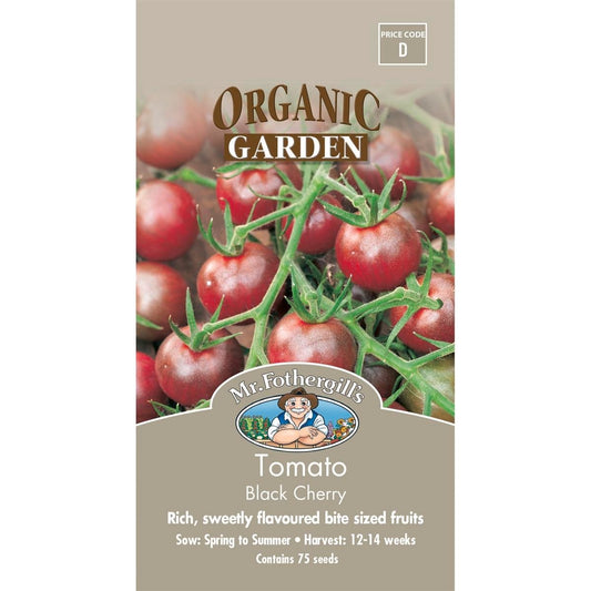 Mr Fothergill S Tomato Black Cherry Seeds - 75mm - Seeds - Sweet Flavor - Auzzistore