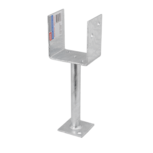 Pryda Full Stirrup Post Anchor - 200x100mm - M10 - Hot Dip Galvanised - Termite Protection - Auzzistore