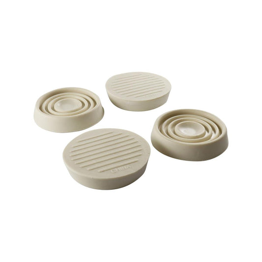 Surface Gard Castor Cup 37mm White Rubber Base 4 Pack Durable Protection - Auzzistore