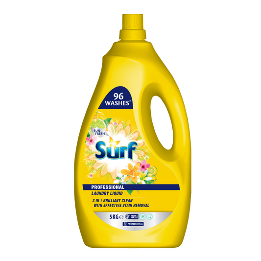 Surf 4 Sun Fresh Professional Laundry Liquid - 9L - Effective Stain Removal
