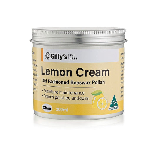 Gilly S Cream Polish - 200ml - Beeswax - Lemon Scent