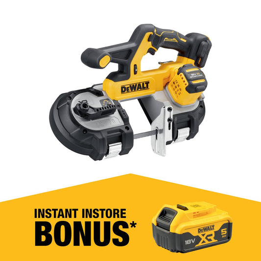 Dewalt 18V Cordless Bandsaw Bare Unit - 86mm Cut Capacity - Brushless Motor