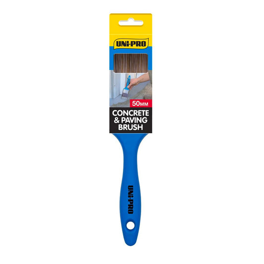 UNi-PRO Concrete & Paving Brush - 50mm - Synthetic Filament - Solvent Resistant - Auzzistore
