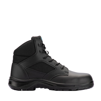Bata Industrials Black Bobcat Zip Side Safety Boot UK Size 10 - Steel Toe - Slip-Resistant
