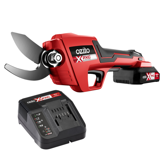 Ozito PXC 18V Cordless Pruning Secateurs - 2.5Ah Kit - 25mm Cutting Capacity