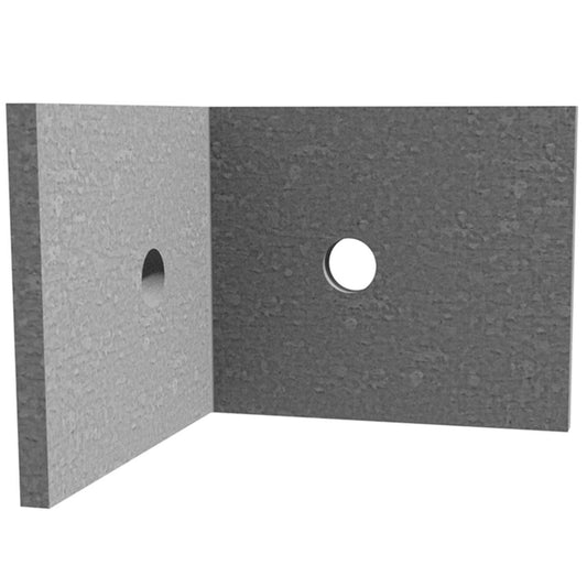 Dunnings Galvanised Angle Bracket 90x90x75mm 6mm Steel Heavy-Duty - Auzzistore