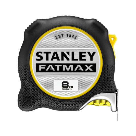 Stanley Fatmax Xtreme Tape Measure 8m - Durable - Integrated Finger Brake - Double-Sided Print - Auzzistore