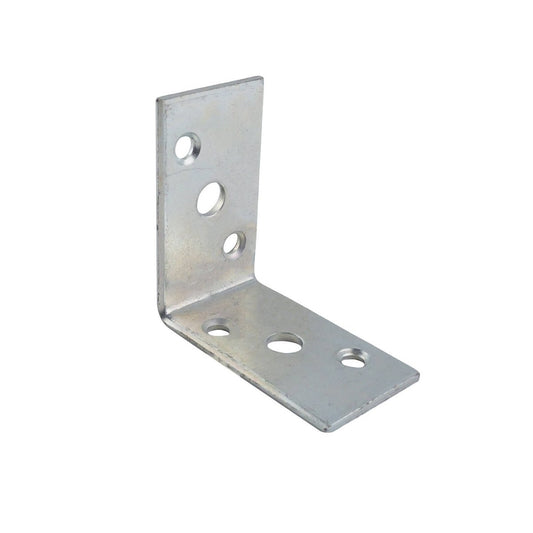 Carinya Reinforcing Angle Bracket - 75mm x 75mm x 40mm - Zinc Plated - Heavy Duty - Auzzistore