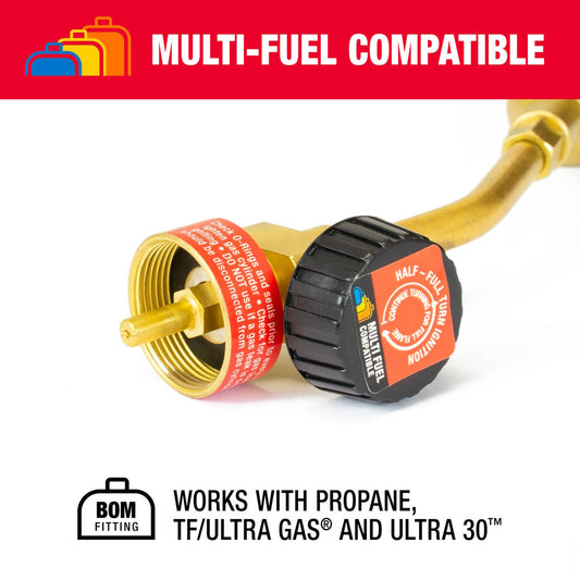 Handyman Burner Kit 5 Piece - Multi-Fuel Torch Set - Adjustable Flame Control - 45mm x 190mm x 80mm – view 2 - Auzzistore